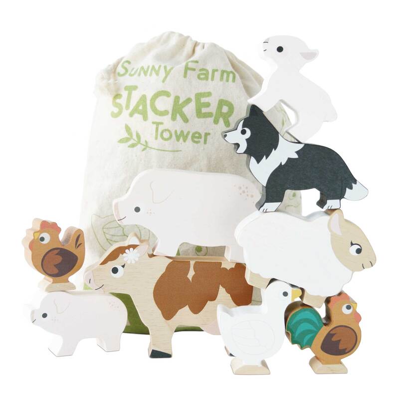 Stacking Animals & Bag | Sunny Farm