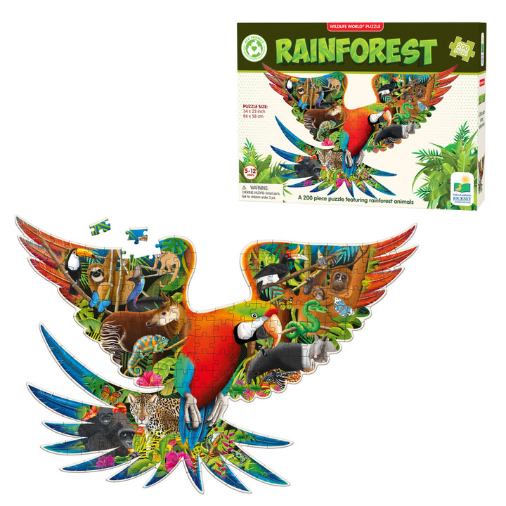 200pc Wildlife World Puzzle - Rainforest