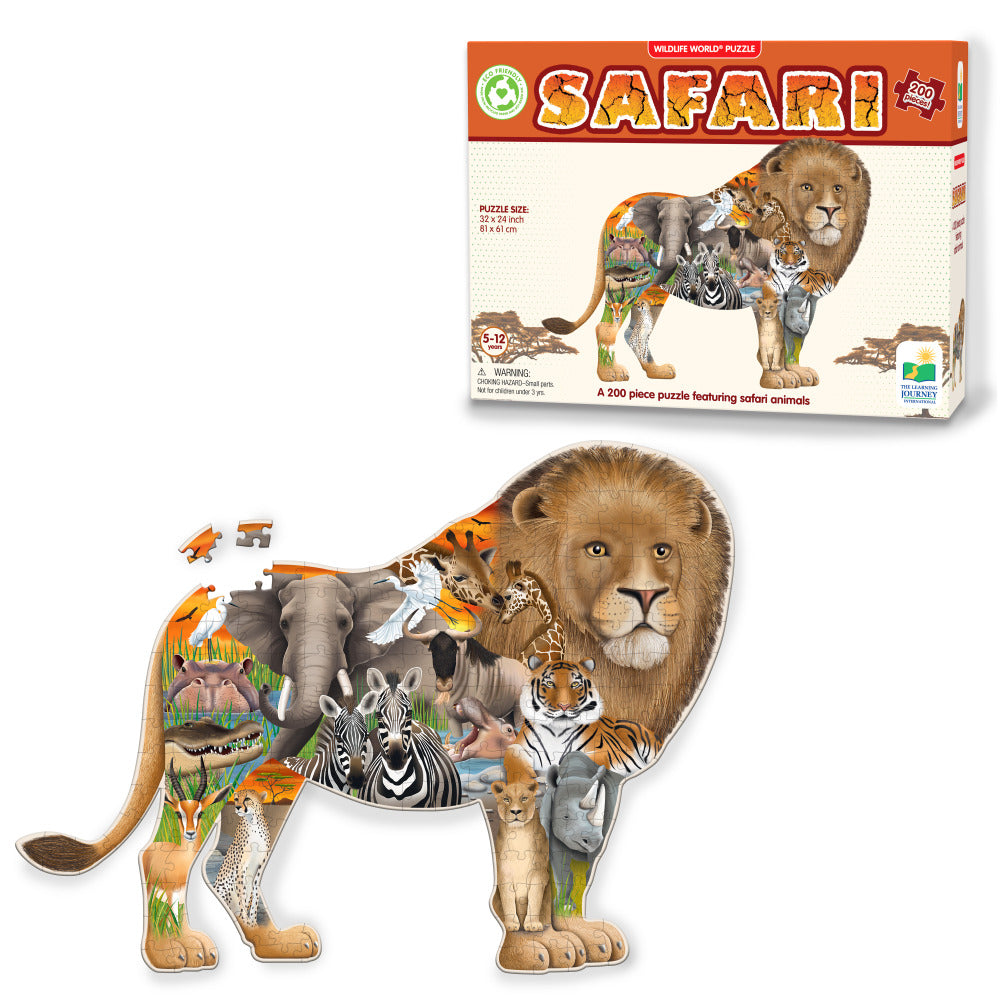 200pc Wildlife World Puzzle - Safari