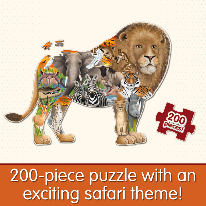 200pc Wildlife World Puzzle - Safari