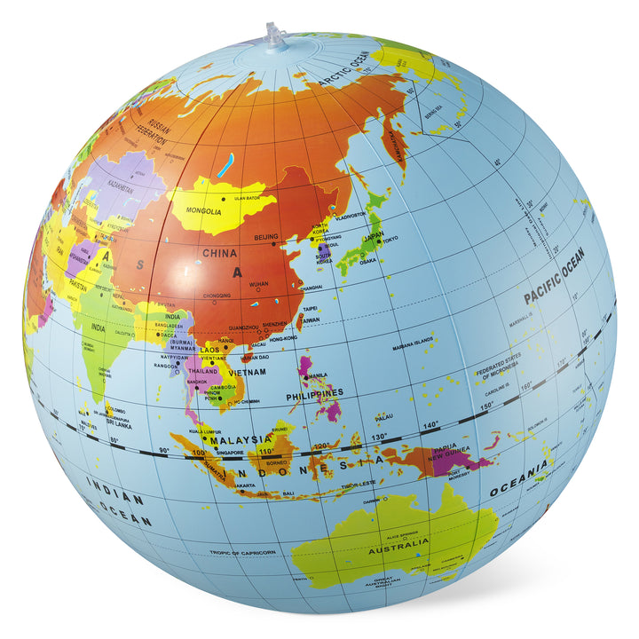 World Globe - Countries & Cities - 50cm