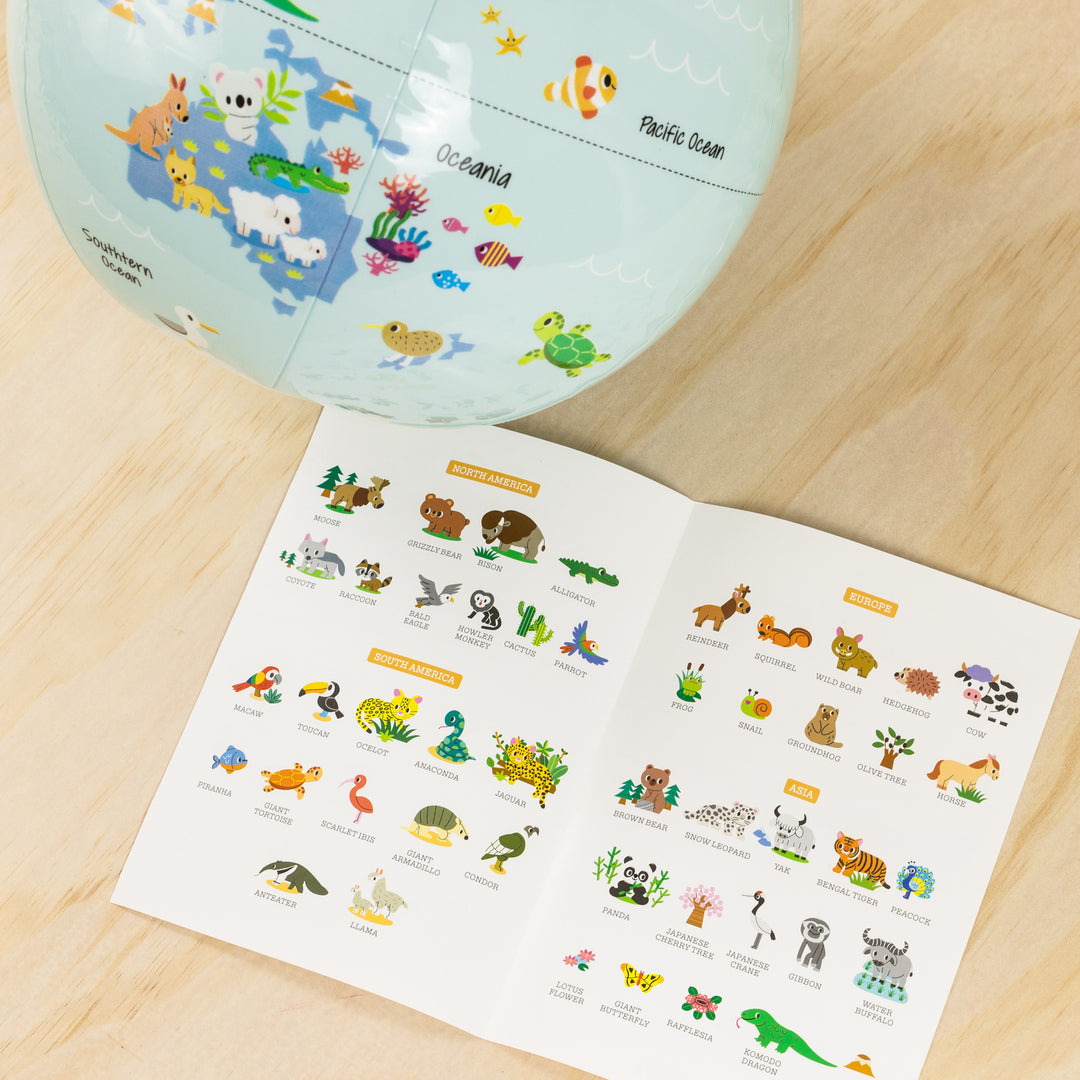 World Globe - Baby Animals - 30cm