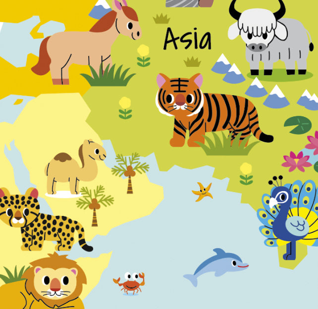 World Globe - Baby Animals - 30cm