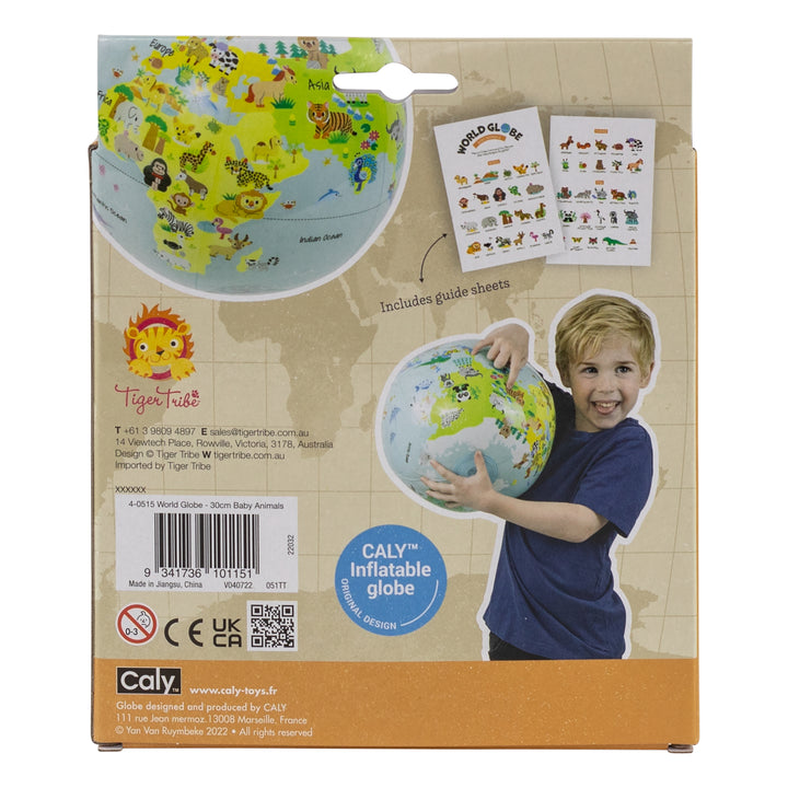 World Globe - Baby Animals - 30cm