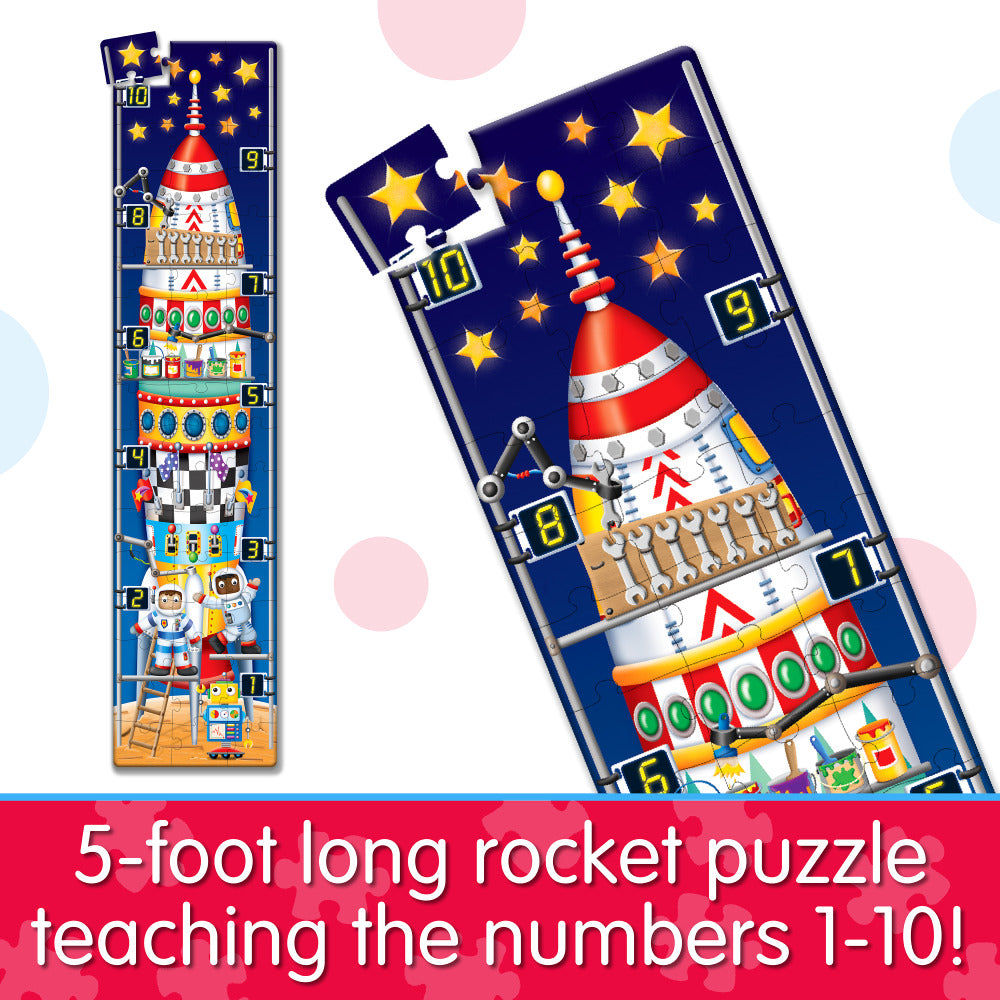 Long & Tall Puzzle - 123 Rocketship