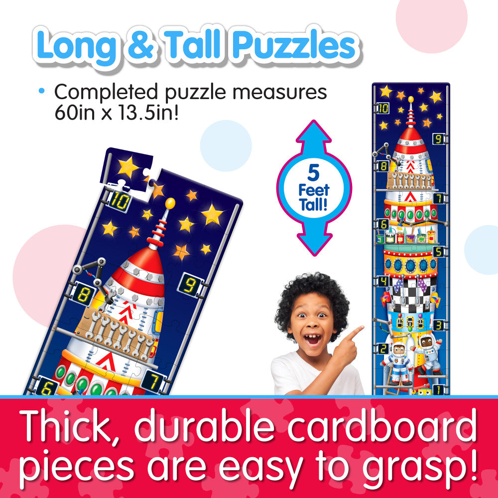 Long & Tall Puzzle - 123 Rocketship