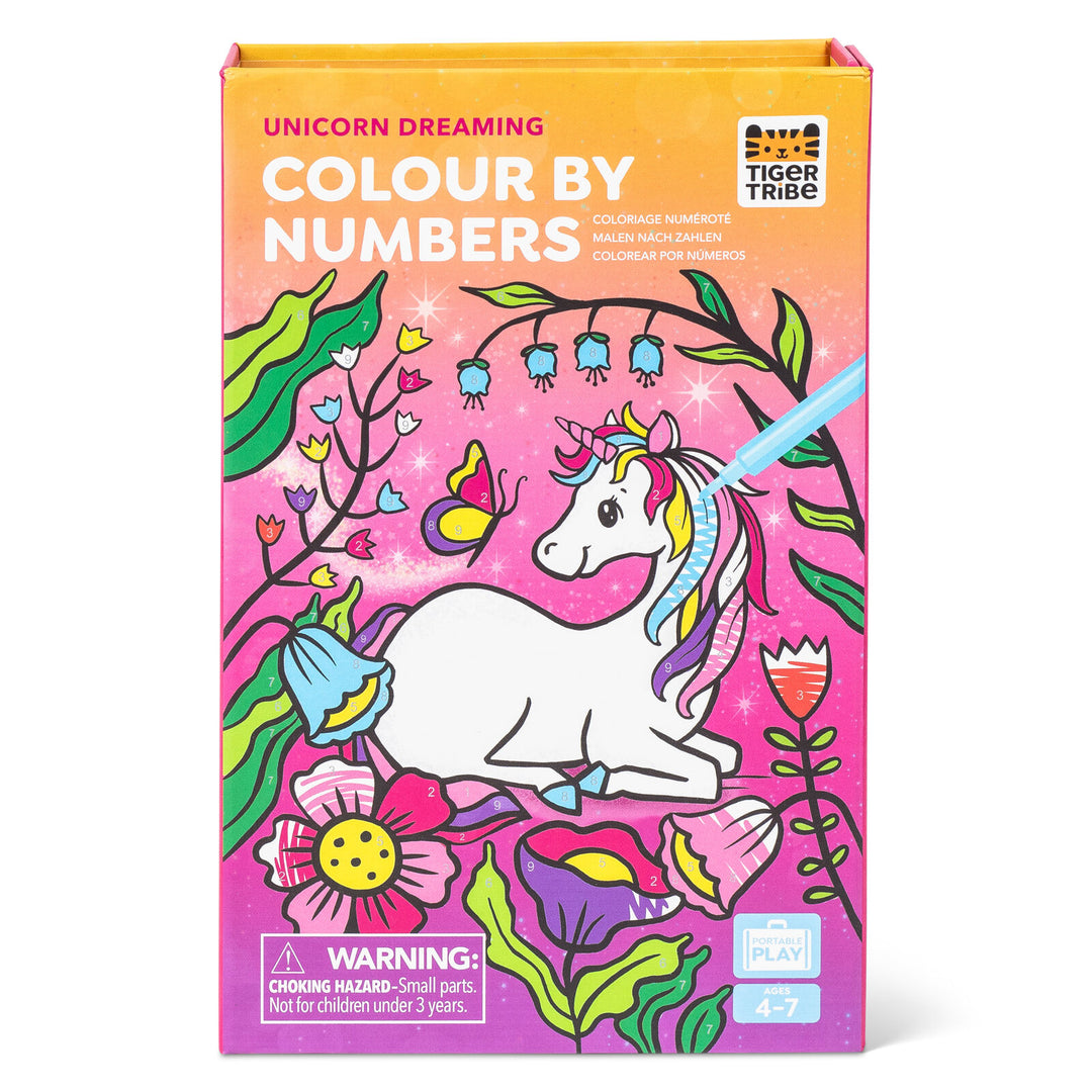 Colour by Numbers - Unicorn Dreaming