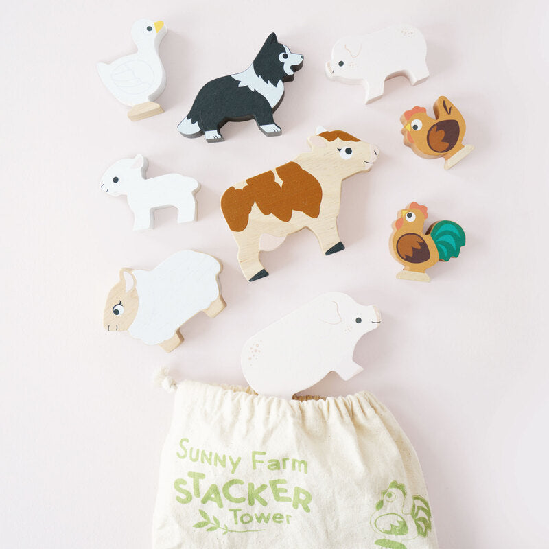 Stacking Animals & Bag | Sunny Farm