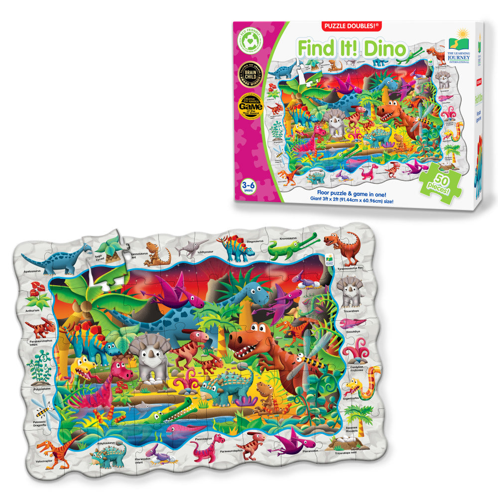 Puzzle Doubles – Find It! Dinosaurs