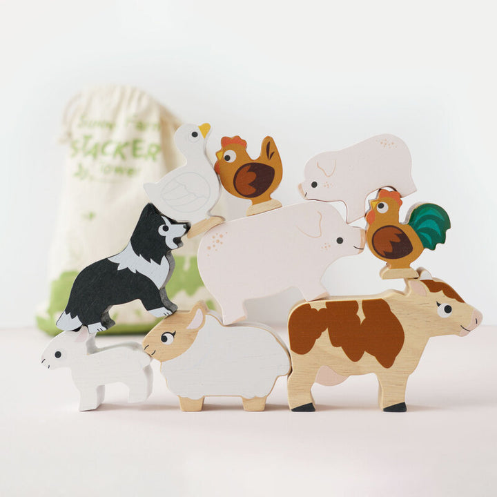 Stacking Animals & Bag | Sunny Farm