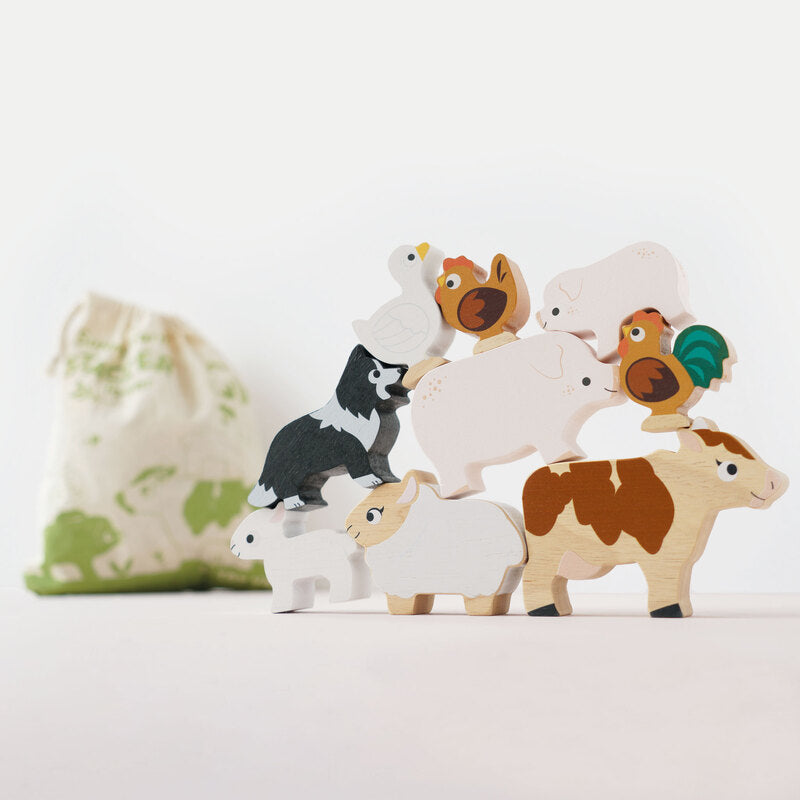 Stacking Animals & Bag | Sunny Farm