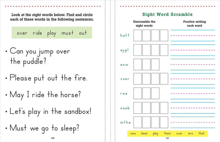 Trace & Learn Sight Words