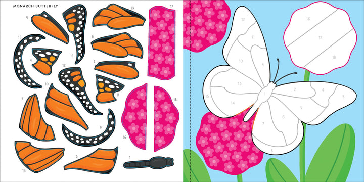 Colour By Sticker - Butterflies and Bugs