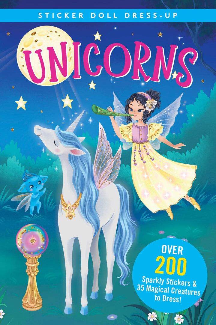 Sticker Doll Dress Up Book - Unicorns