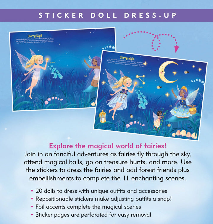 Sticker Doll Dress Up Book - Fairies