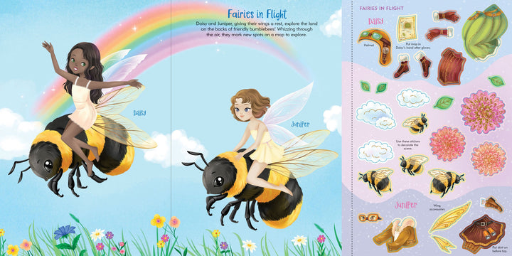 Sticker Doll Dress Up Book - Fairies