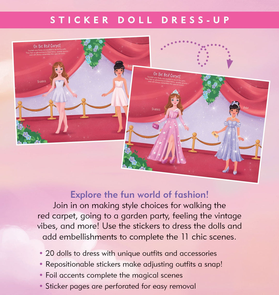Sticker Doll Dress Up Book - Fashion