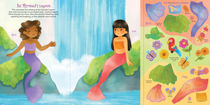 Sticker Doll Dress Up Book - Mermaids