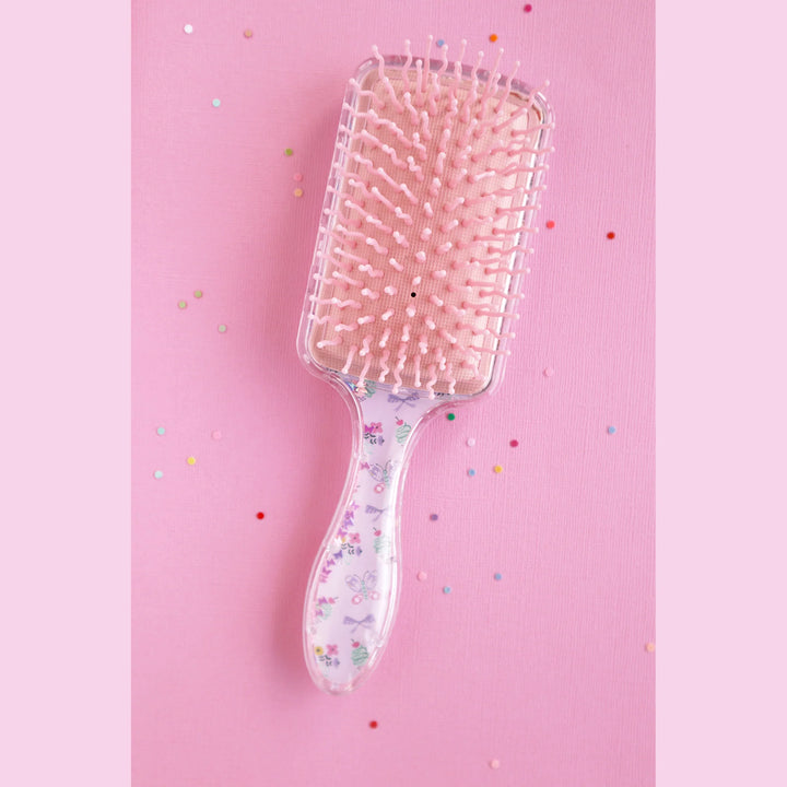 Glitter Boxed Hair Brush - Belle Fleur