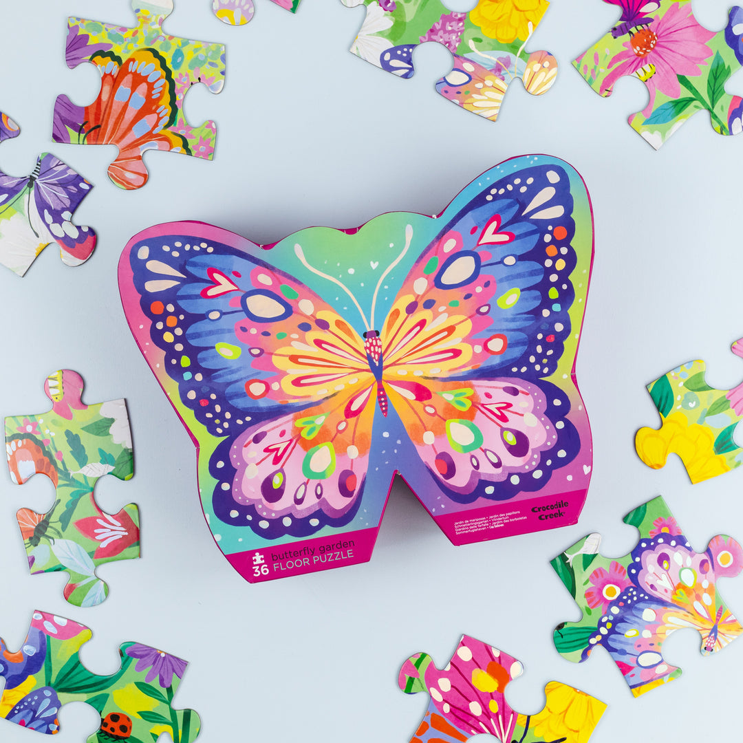 Floor Puzzle - Butterfly Garden (Foil Stamped)