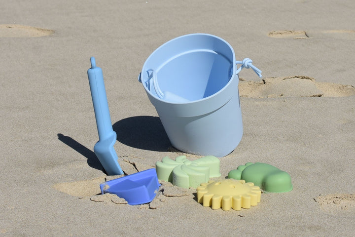 Beach Bucket | 6PC Silicone Set - Blue Sundae