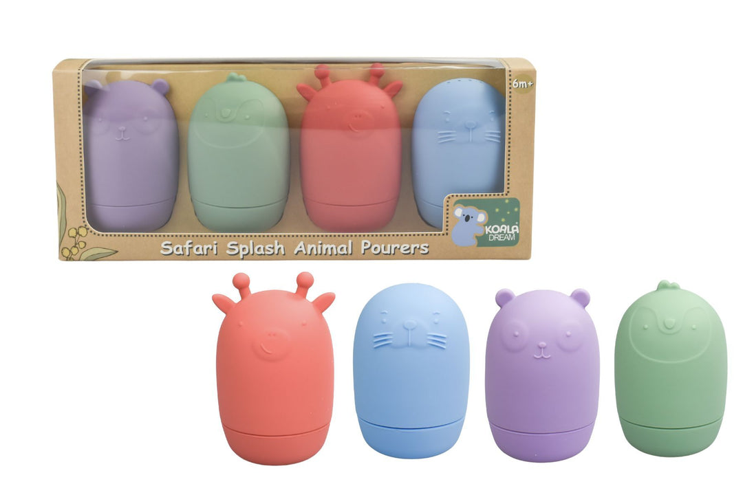 Silicone Safari Splash Animal Pourers