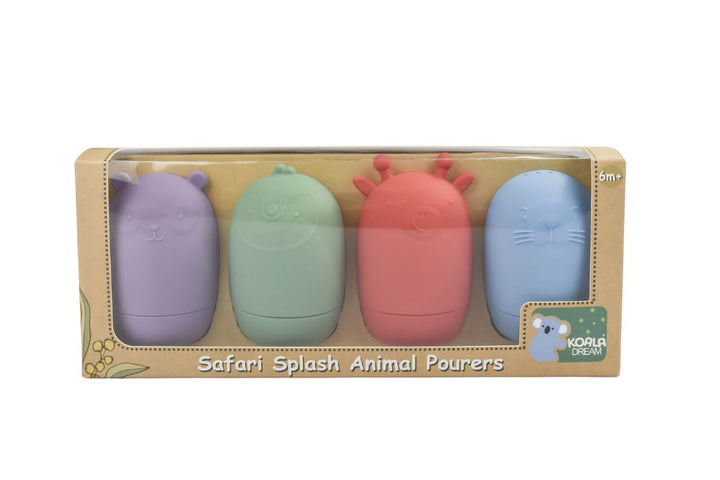 Silicone Safari Splash Animal Pourers