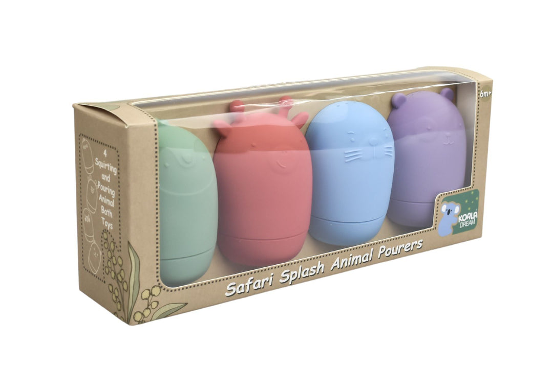 Silicone Safari Splash Animal Pourers