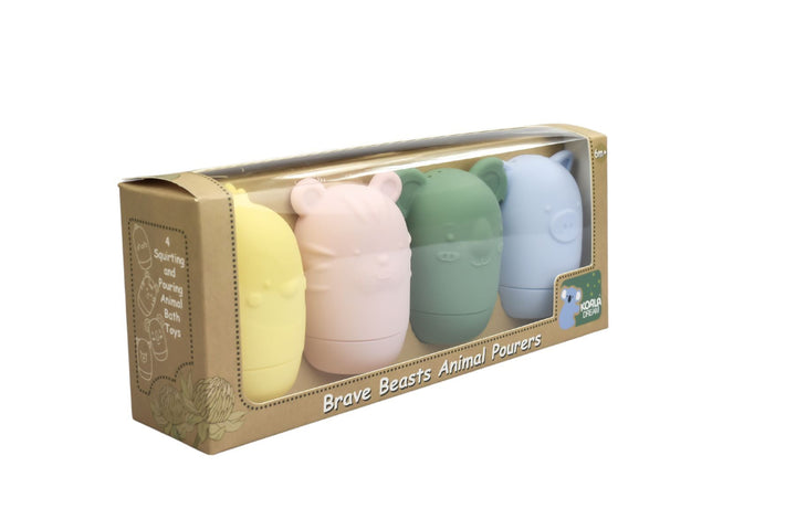 Silicone Brave Beasts Animal Pourers - Pastel