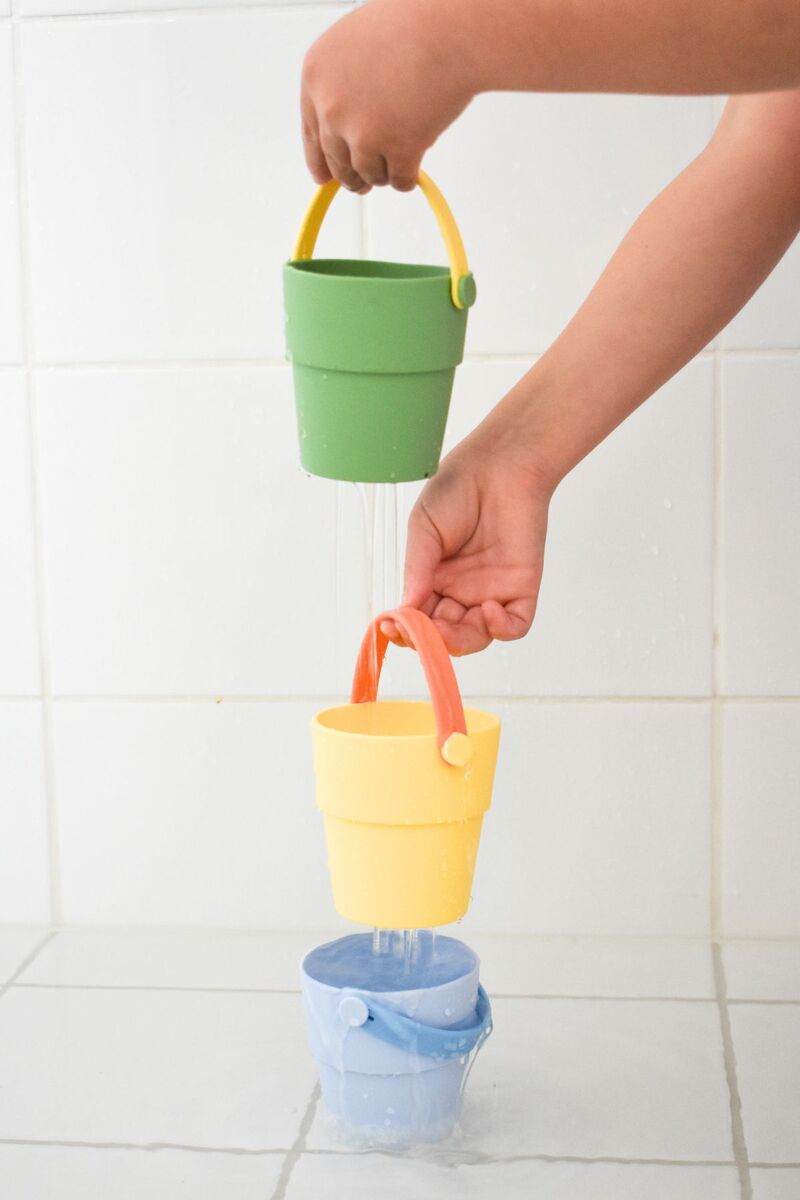 Silicone Shower Buckets 3-piece Set