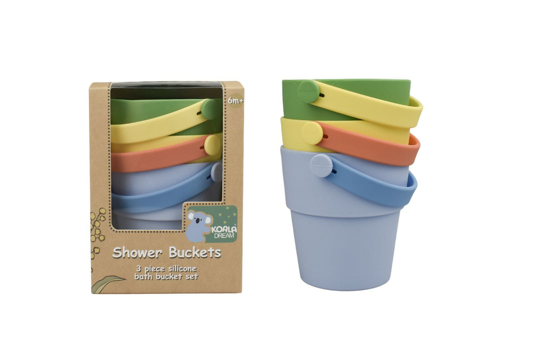 Silicone Shower Buckets 3-piece Set