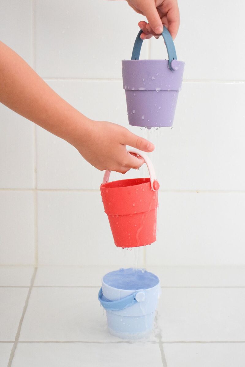 Silicone Shower Buckets 3-piece Set