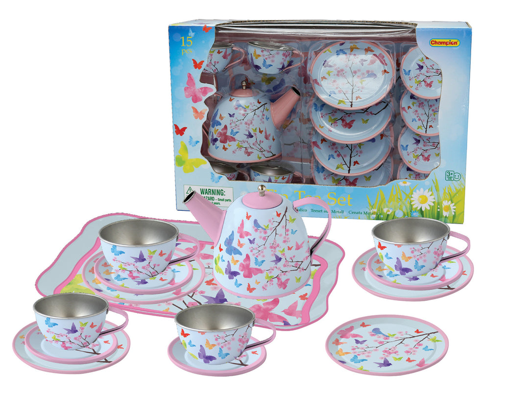 Tea Set - Pink Blossom Butterfly