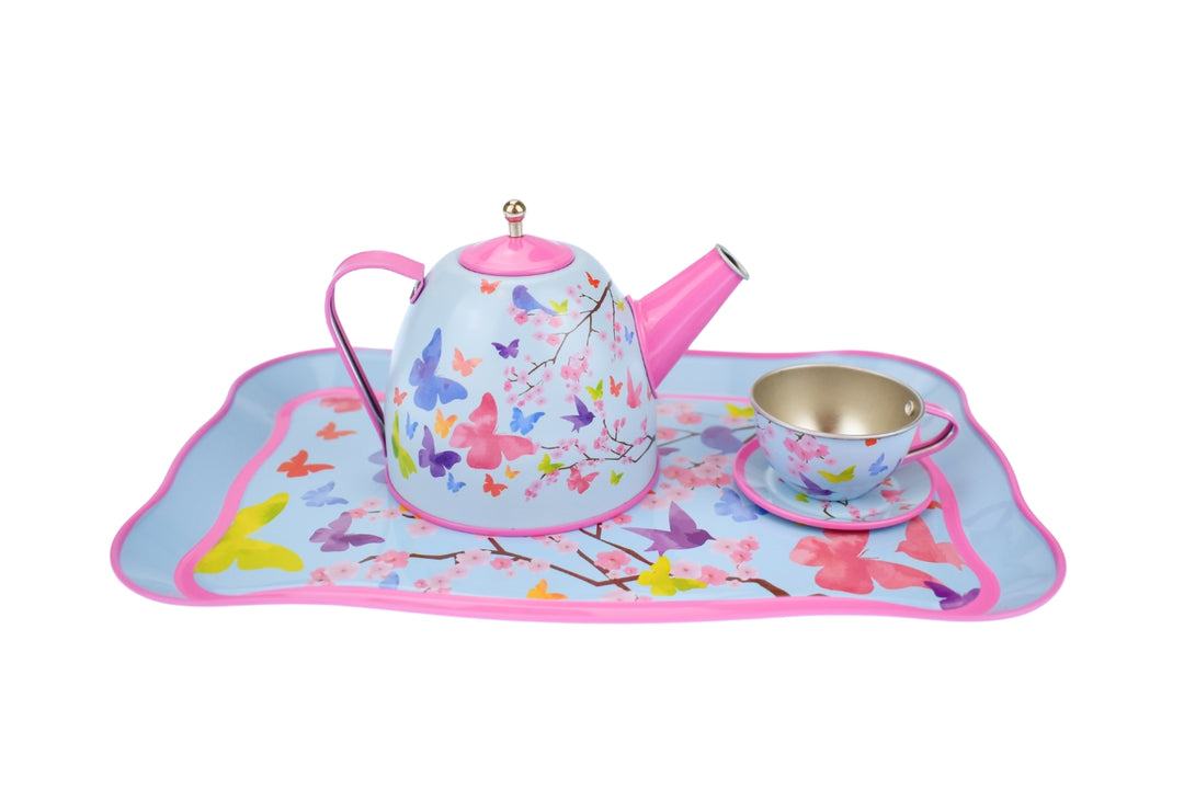 Tea Set - Pink Blossom Butterfly