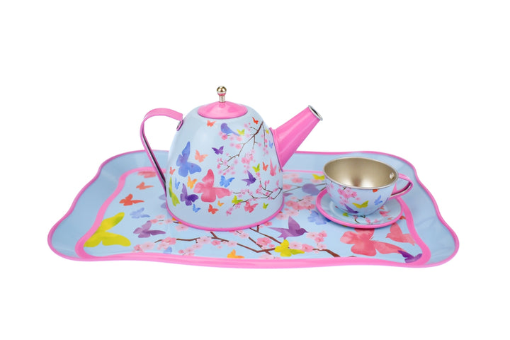 Tea Set - Pink Blossom Butterfly