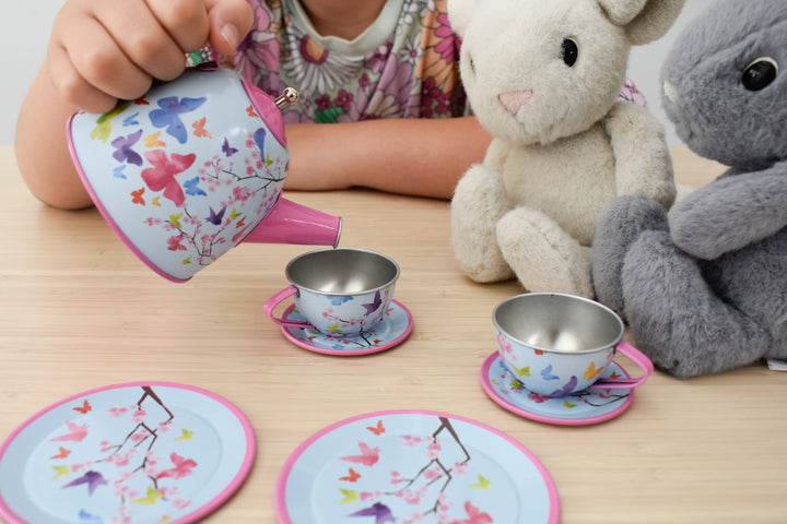 Tea Set - Pink Blossom Butterfly