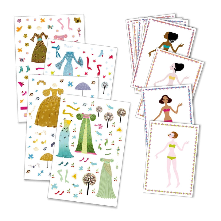 Repositional Stickers Set - Fashion Through the Seasons