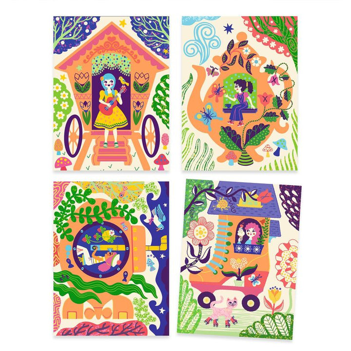 Scratch Cards - Wacky Houses