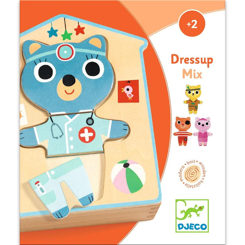 Wooden Puzzle Set - Dressup Mix