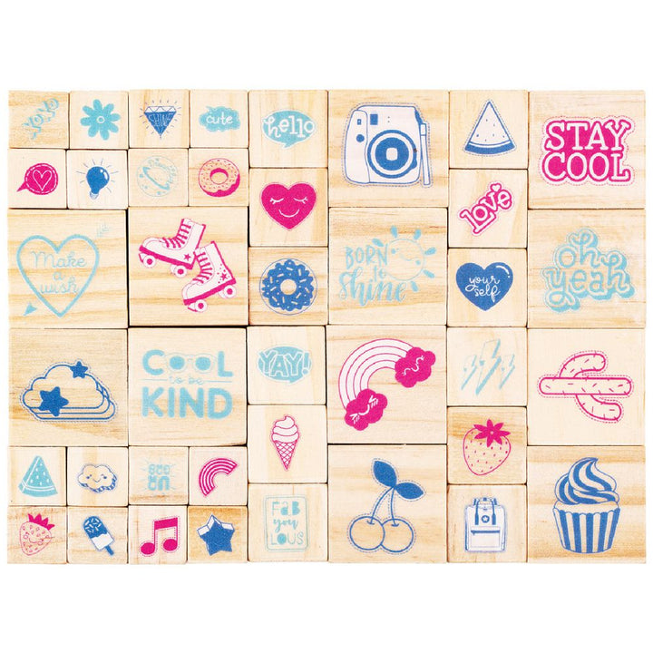 Wooden Stamp Set - Good Vibes