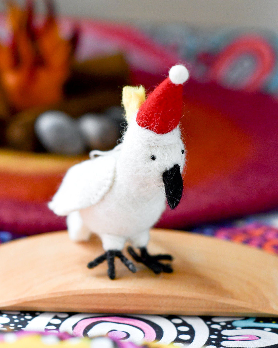 Felt Australian Cockatoo Christmas Ornament