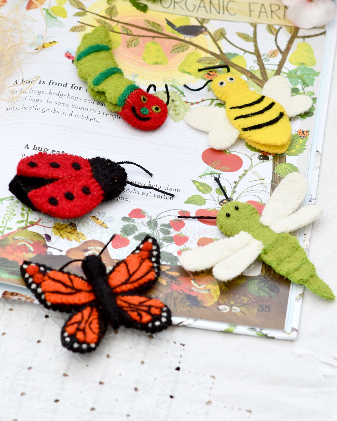 Finger Puppet Set - Insects and Bugs