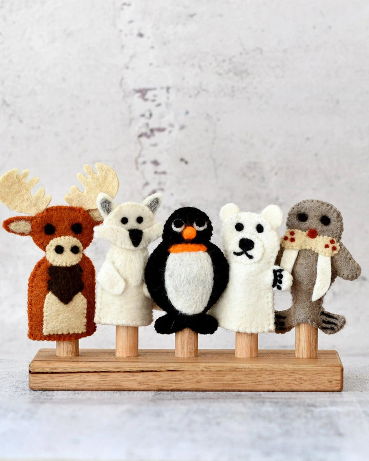 Finger Puppet Set - Polar Animals