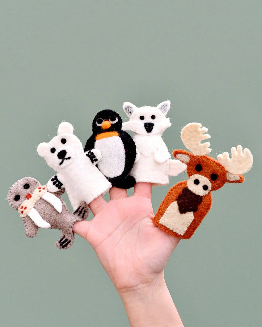 Finger Puppet Set - Polar Animals