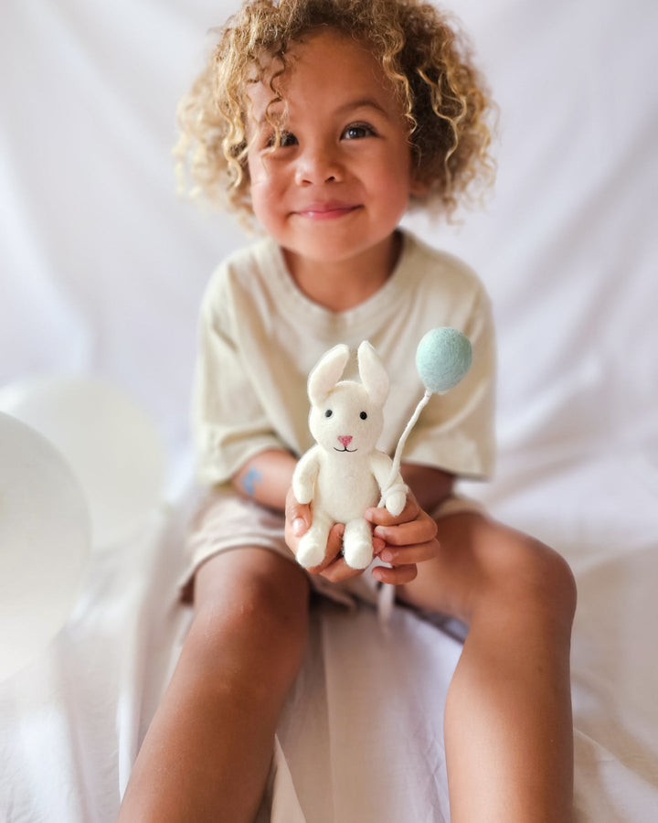 Felt Rabbit with Balloon Toy