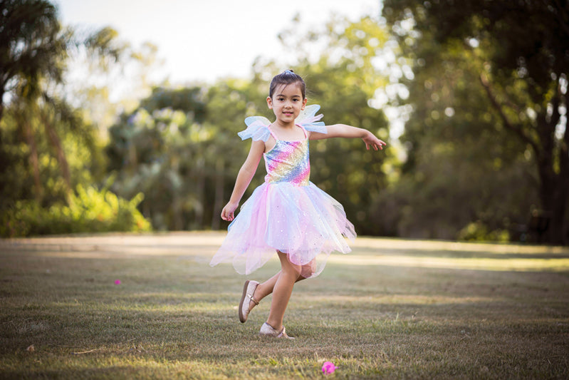 Dressup - Rainbow Fairy Dress with Wings