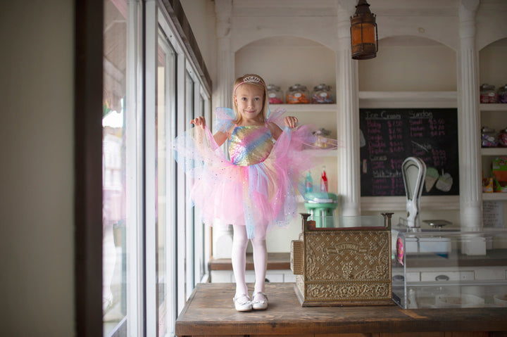 Dressup - Rainbow Fairy Dress with Wings