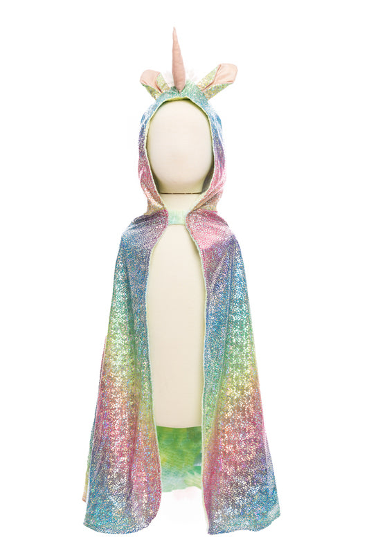 Dressup - Cape - Rainbow Reversible Unicorn Dragon Cape