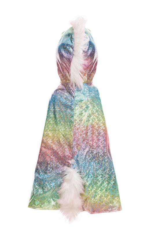 Dressup - Cape - Rainbow Reversible Unicorn Dragon Cape