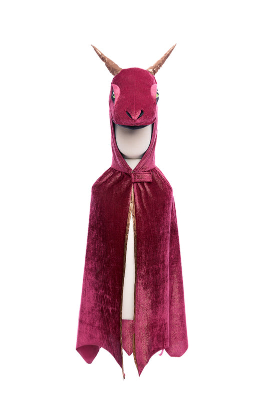 Dressup - Cape - Starry Night Dragon - Burgundy & Copper